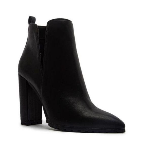 Black Lug Sole Ankle Bootie - Picture 8 of 8
